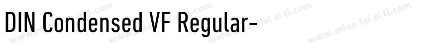 DIN Condensed VF Regular字体转换